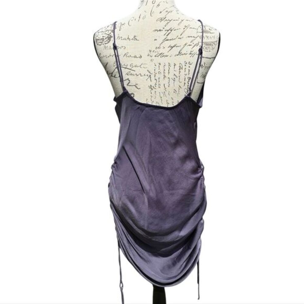 Free People‎ Day To Night Adjustable Cowl Neck Slip Dress Anthracite Gray Medium - Picture 4 of 8
